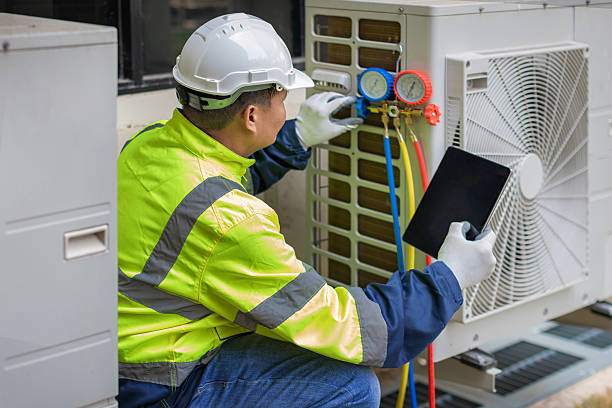 Professional Hvac technician working in Art, TX